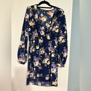 Lulus long sleeve mini dress, size M